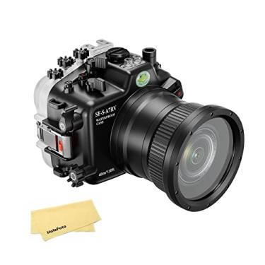 Imagem de Seafrogs Underwater Housing para Sony A7R V Sony a7r5 [40M/130FT] Capa de mergulho impermeável para Sony Alpha 7R IV FE 28-70mm F3.5-5.6, FE 16-35mm F4 ZA OSS Lentes