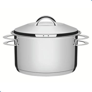 Imagem de Caçarola Tramontina Solar Funda em Aço Inox Fundo Triplo com Tampa e Alças 16 cm 1,8 L