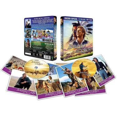 Imagem de Bailando Con Lobos BD + DVD Edición Metálica Limitada+ 8 Postales 1990 Dance with Wolves [Blu-Ray] [Import]