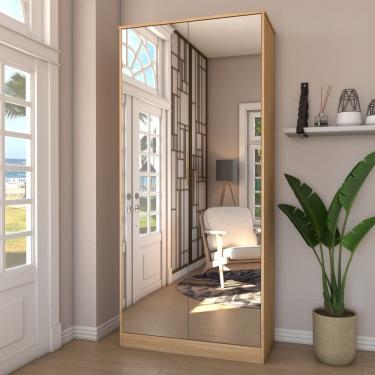 Imagem de Sapateira Rubi 2 Portas com Espelho 1 Gaveta para 15 Pares de Sapato Amêndola Touch - Panorama Móveis