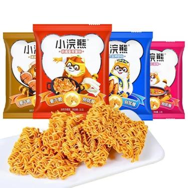 Imagem de Snacks casuais sabor forte crocante de macarrão mastigável seco mistura clássica de 35 g x 5 pacotes
