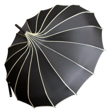 Imagem de Guarda-sol VIVISKY(TM) Pagoda Peak Old-Fashion Ingenuity guarda-chuva (preto)