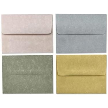 Imagem de Pilha de envelope de pergaminho pastel - A2-6 x 4,5 polegadas - 20 unidades