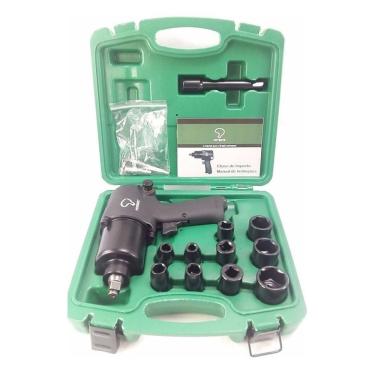 Imagem de Chave Impacto Pneumática 1/2 780Nm Pn120278 Com 10 Soquetes