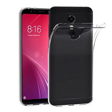 Imagem de Capa para Xiaomi Mi Redmi 5 Plus (5,99 polegadas) MaiJin Capa Traseira Transparente de Gel de Borracha TPU Macio