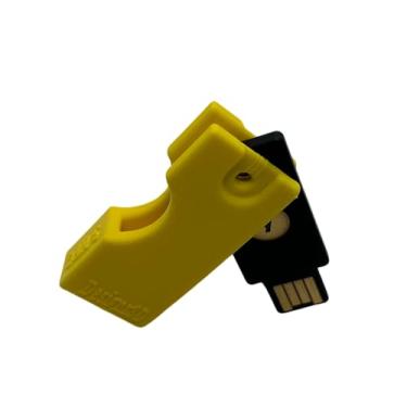 Imagem de Designz3D Yubikey Capa protetora flip porta-chaves (5 NFC/5C NFC) (amarelo, 5 NFC)