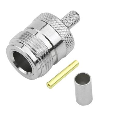 Imagem de 10x Conector N Macho Para Crimpar Rg-59 - Alta Qualidade - PIX