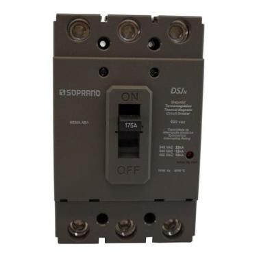 Imagem de Disjuntor Caixa Moldada Dsj-Gn3-B175a 22ka Soprano, Cinza