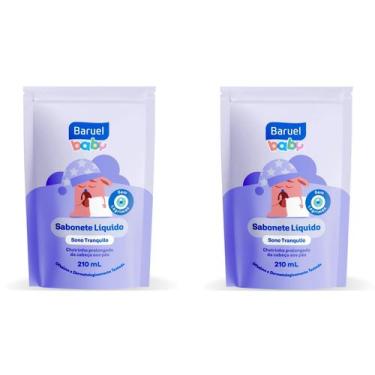 Imagem de Kit 2 Sabonete Líq Baby Sono Tranquilo Refil 210ml - Baruel - Baruel B