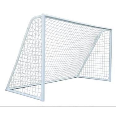 Imagem de Par Rede Gol Futsal Futebol De Salão Fio 4mm Proteção U.v4 - Convenien