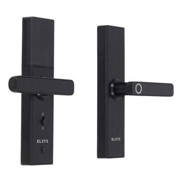 Imagem de Fechadura Eletronica Com Senha Preta Esf-de2000b - Elsys, Preta