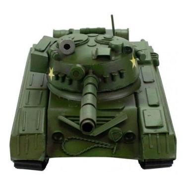 Imagem de Tanque De Guerra Verde Estilo Retrô Vintage 33cm - Skin Zabom, Verde