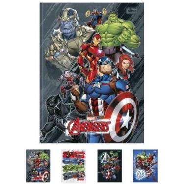 Imagem de Caderno 048 brochurao cd avengers tilibr - Tilibra