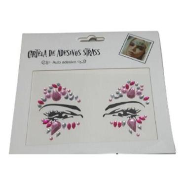 Imagem de Adesivo Carnaval Pedras Tipo Strass Rosto Maquiagem - BLF