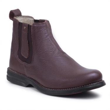 Imagem de Bota Masculina Cano Curto Couro Botina Chelsea Conforto - Bell Boots, 