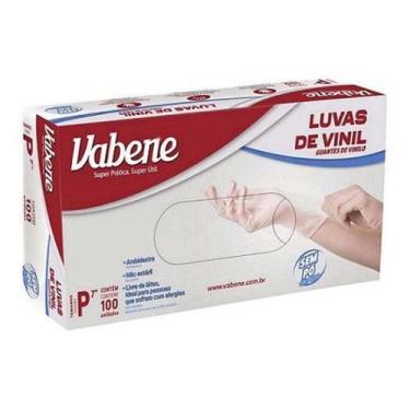 Imagem de Luvas de Vinil P Sem Pó 100uni - Vabene