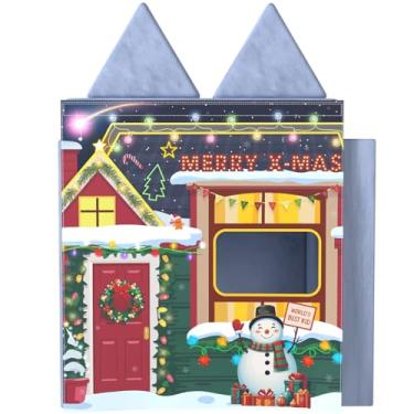 Imagem de DLOREUK Painel de brincar para crianças sofá de espuma sofá infantil brincar em casa sofá modular (sofá não incluído) - Edição de Natal