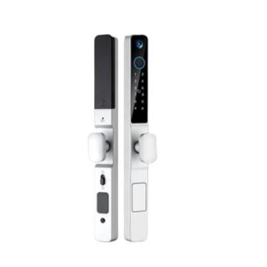 Imagem de Impressão digital externa à prova d'água TUYA WIFI APP RFID Olho mágico Fechadura eletrônica inteligente para porta deslizante de alumínio/vidro(Y02 S4585)