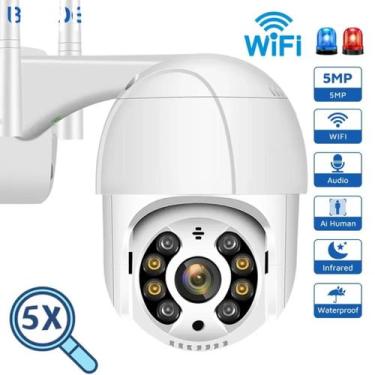 Imagem de Câmera Residencial 360 Prova D'água Gira Wifi Cor Branca - LIPPIN