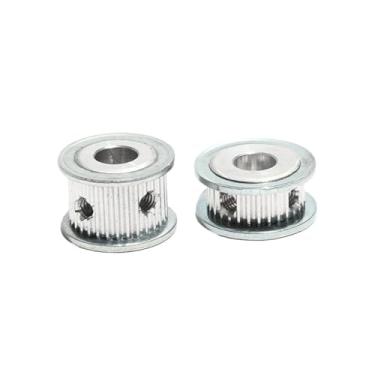 Imagem de Polia S2M-28T 4/5/6/8/10 mm furo 7mm/11 mm largura da correia S2M 28 dentes polia de correia de engrenagem polia de transmissão de liga de alumínio (12,7 mm, 11 mm)