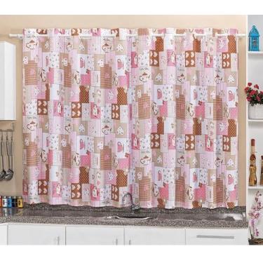 Imagem de Cortina Bule Para Cozinha Em Tecido Oxford 2,40X1,50 - B.F Confecçoes