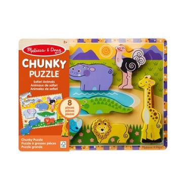Imagem de Quebra Cabeça Infantil de Madeira Zoológico - Melissa & Doug