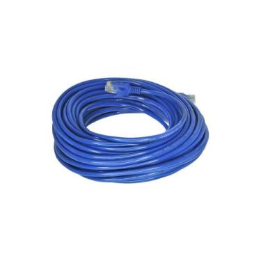 Imagem de Cabo de Rede Para Internet Grande Rj45 Azul 30 Metros - Maxmidia