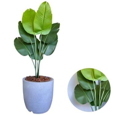 Imagem de Bananeira Artificial Premium E Vaso Bojo Completo Decoração - PlantaIm