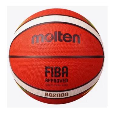 Imagem de Bola de Basquete Molten BG2000 T6-BR CBB Oficial Basketball FIBA Appro
