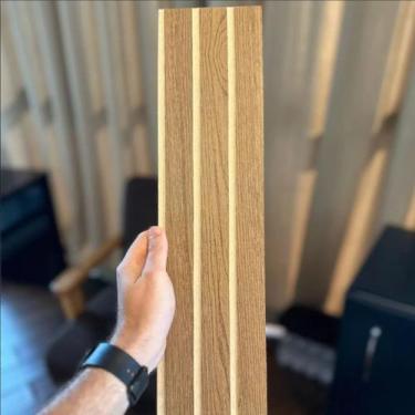 Imagem de Kit 10 Placas Decorativas 3d Madeira Painel Ripado Em Mdf - Inova, Fre