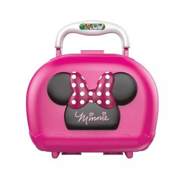 Imagem de Maleta de Brinquedo Criativa Multikids Minnie Cabeleireira Rosa 8 Peças