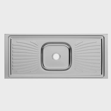 Imagem de Pia Inox Monobloco Concretada Forminox 1,20 m