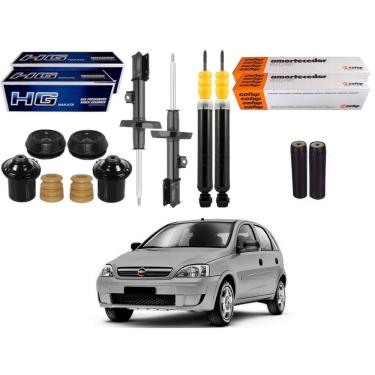 Imagem de Kit amortecedor dianteiro traseiro nakata cofap original chevrolet corsa novo 1.8 2003 A 2009