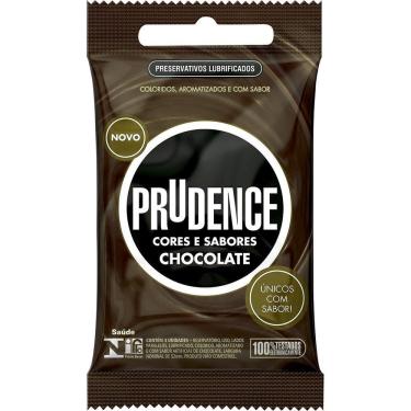 Imagem de Preservativo Prudence Cores E Sabores Chocolate - 12 pacotes c/ 3 unidades