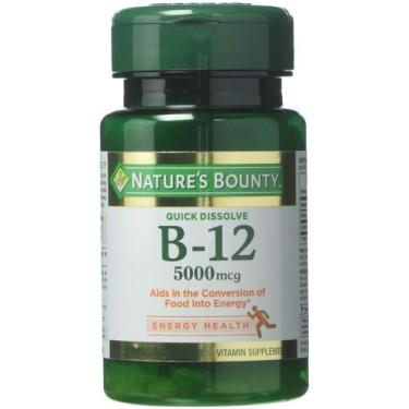 Imagem de Suplemento Nature's Bounty Vitamina B-12 5000mcg 40 comprimidos