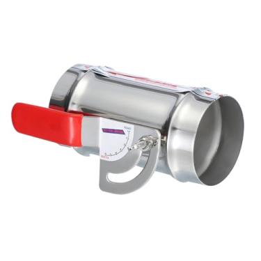 Imagem de PATIKIL Amortecedor manual de volume de duto HVAC, 7,6 cm, válvula de controle de ar do amortecedor de ventilação do ramo de duto de fluxo de ar, alça de ajuste de aço inoxidável, para HVAC