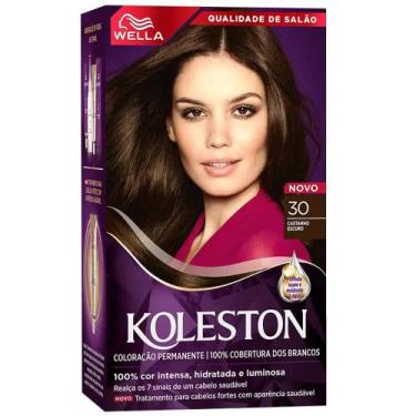 Imagem de Tinta Coloração Creme Koleston Castanho Escuro 30, Castanho Escuro