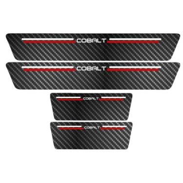 Imagem de Kit Soleira Protetora Porta Premium Red Carbono  -  Cobalt  - Jhow Ade