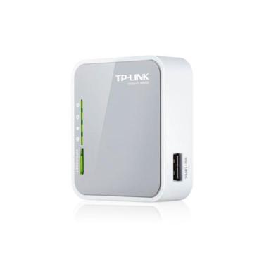 Imagem de Roteador Wireless Portatil Tp-link Tl-mr3020 - 3g/4g - 10/100mbps - Cinza E Branco