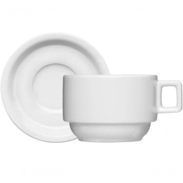 Imagem de Conjunto 8 Xicaras Cha Com Pires Porcelana Barhotel Germer