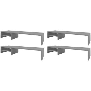 Imagem de Kit 04 Suportes Para Monitor Stand Home Office Lap 90 Cm L03 Cinza - Lyam