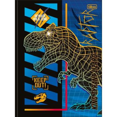 Imagem de Caderno Universitário Raptor Tilibra Capa Dura Brochura - 48 Folhas Tiyrant Lizard
