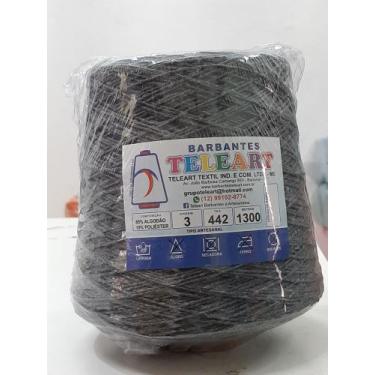 Imagem de BARBANTE TELEART Nº 3 cor 06 CINZA GRAFITE