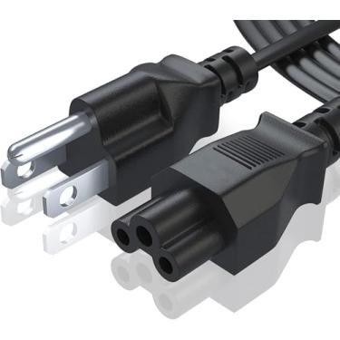 Imagem de BRENDAZ Cabo De Alimentação Ca 3 Pinos Para Laptop, Compatível Com Laptops/Notebooks Dell, Hp, Lg, Lenovo E Asus, Scanners, Nema 5-15P C5. (90 Cm)