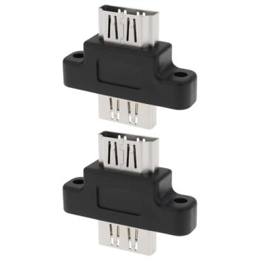 Imagem de Create idea Adaptador de extensão HDMI fêmea para HDMI fêmea com suporte em painel para laptop, monitor PC, DVD