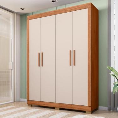 Imagem de Guarda-roupa 4 Portas 2 Gavetas Eden - Caemmun