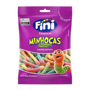 Imagem de Bala de Gelatina Fini Minhocas Azedinhas 90g