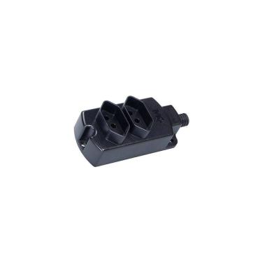 Imagem de Régua com 2 Tomadas MarGirius TMU2-310 2P+T 10A Preta Bivolt