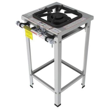 Imagem de Fogão Industrial Inox Gastromaq 1 Boca Linha Dupla FGI301LD