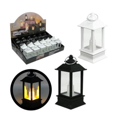 Imagem de Lamparina Decorativa Eletrônica LED – Kit com 12 Unidades | 15x5,5cm | À Bateria (12 Brancas)